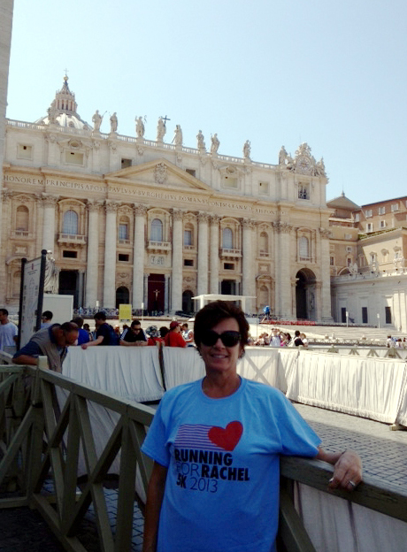 Running for Rachel in Vatican City!    :)