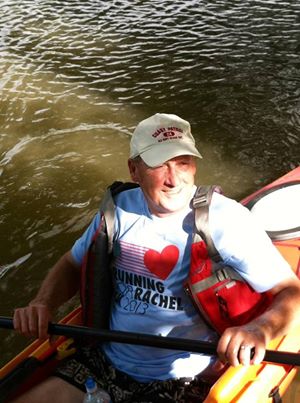 Barry Foltz kayaking for Rachel in the Susquehanna!  :)