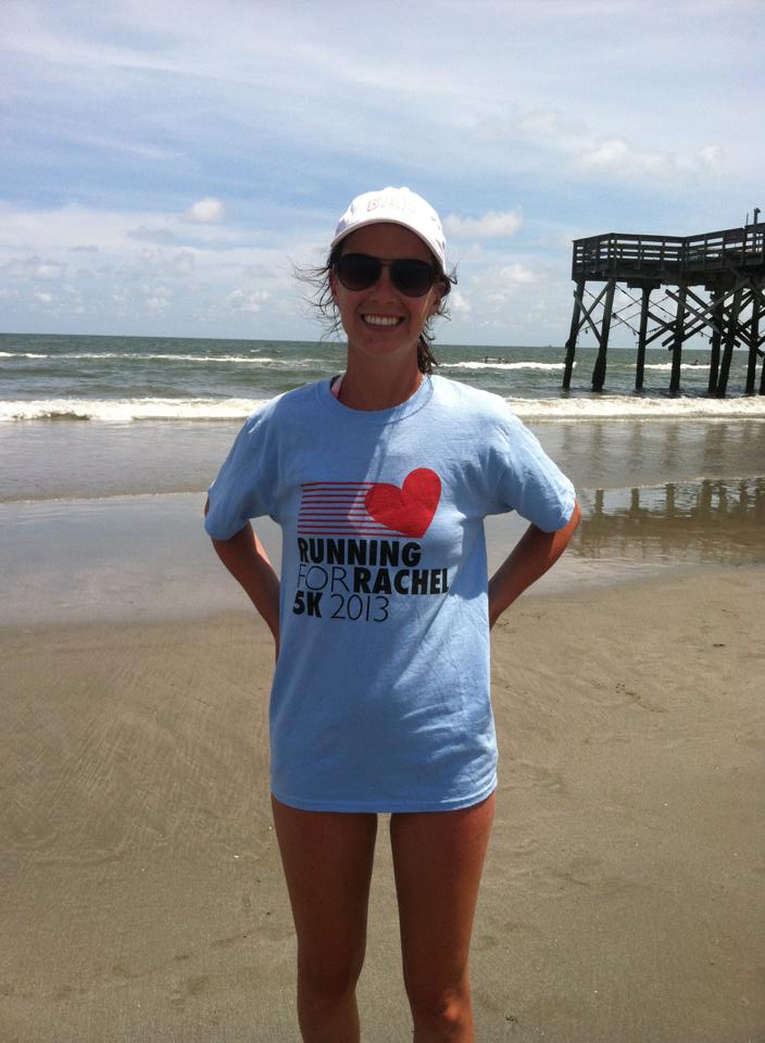 Brittany Running for Rachel at the Isle of Palms, SC!!