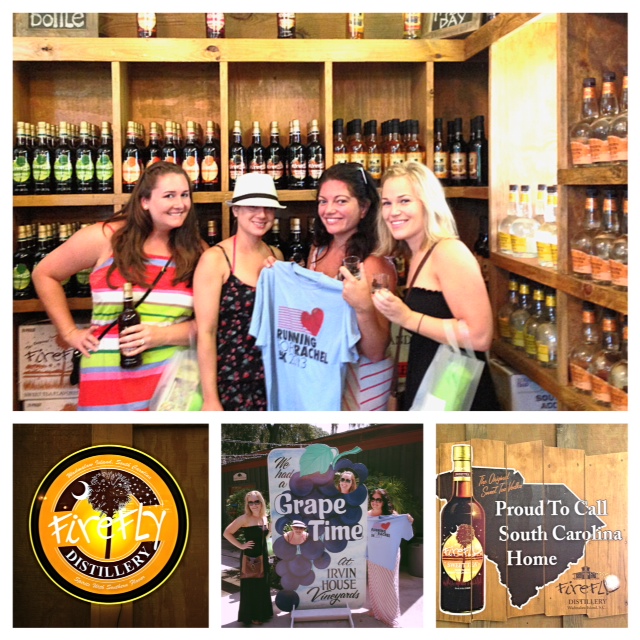 Sarah and friends took Rachel to the Firefly Distillery!!  